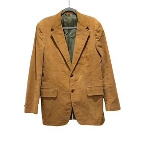 Vintage JOS A BANK Tan Corduroy Blazer‎ Sport Coat Mens Two Button Estimated 48R